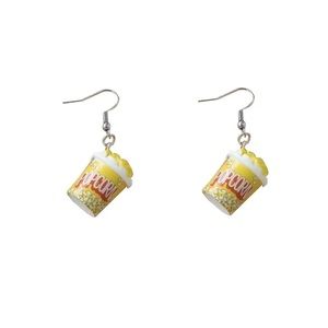 Fun Popcorn Drop Style Earrings